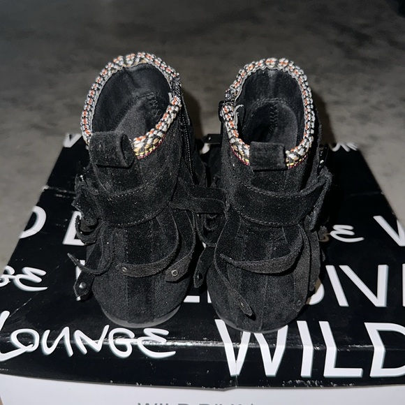 Black suede moccasin shoe - Picture 5 of 6